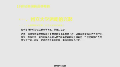 外国近代高等教育史PPT课件