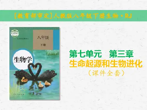 部编人教版生物八年级下册第七单元第三章生命起源和生物进化全套课件