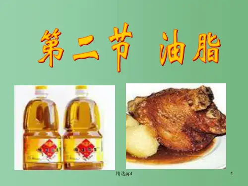 高中化学 1.2《重要的体内能源—油脂》课件 新人教版选修1