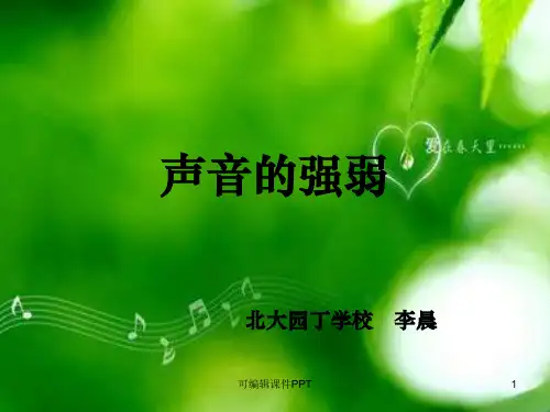 声音的强弱PPT课件