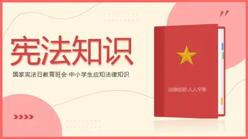 宪法知识-国家宪法日12.4ppt课件小学生主题教育班会