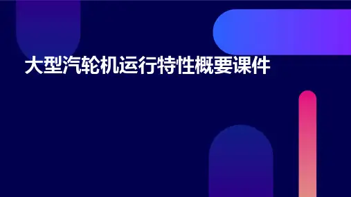 大型汽轮机运行特性概要课件