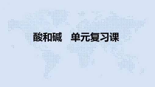 人教版九年级下册化学 第十单元 酸和碱 复习(共27张PPT)