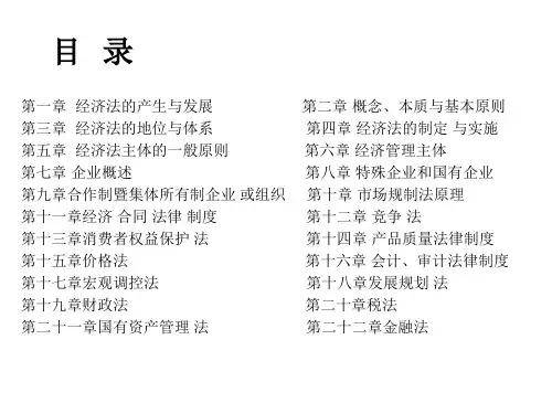 经济法 (第六版)全册 课件 PPT
