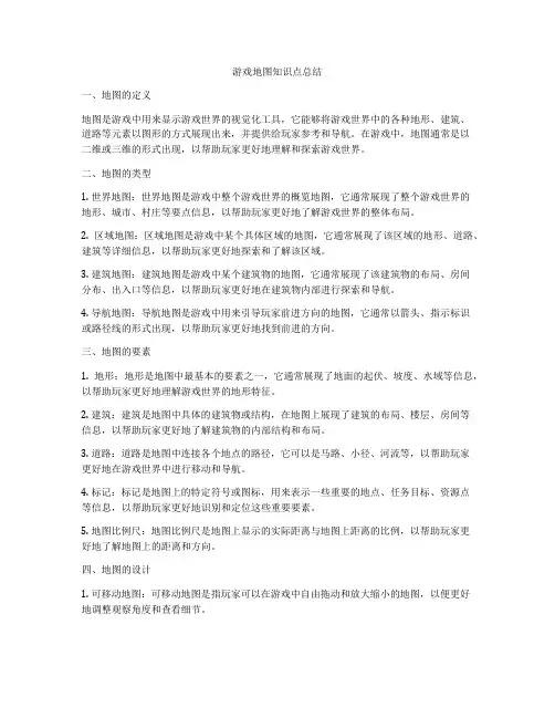 游戏地图知识点总结