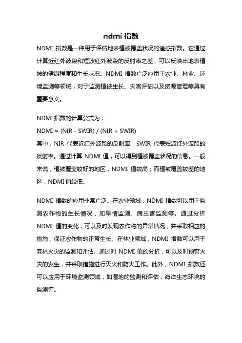 ndmi指数