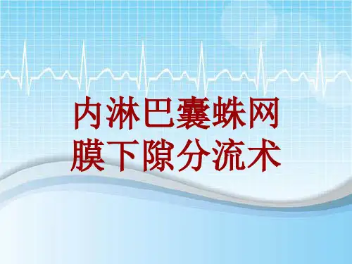 外科手术教学资料：内淋巴囊蛛网膜下隙分流术讲解模板