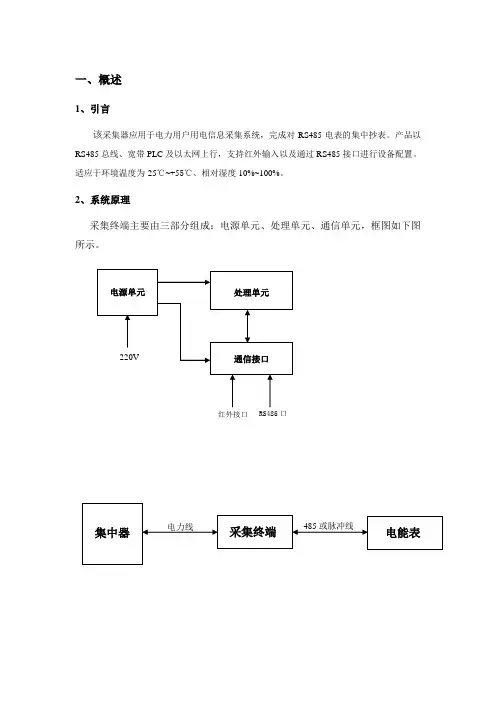 采集器I型说明书