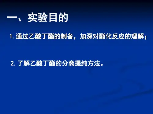 香料乙酸丁酯的制备