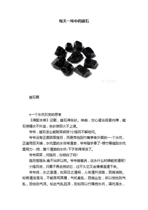 每天一味中药磁石