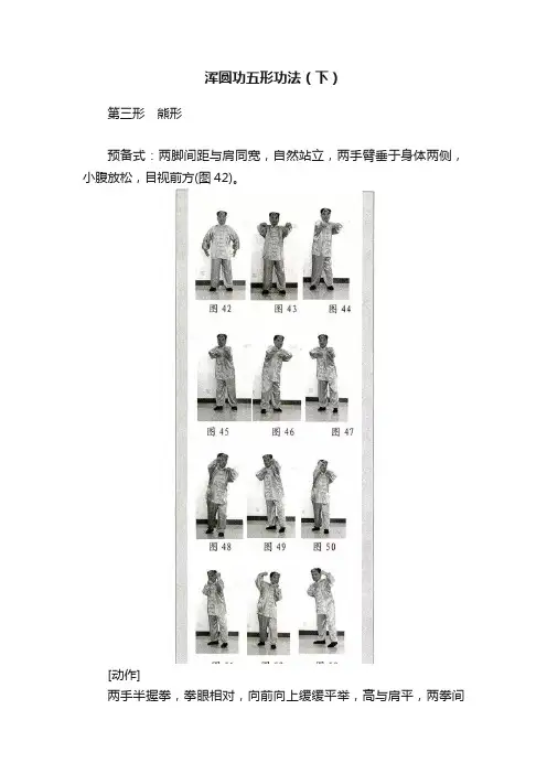 浑圆功五形功法（下）
