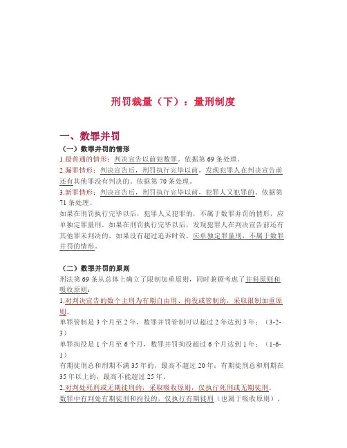 【司考】刑罚裁量(下)：量刑制度
