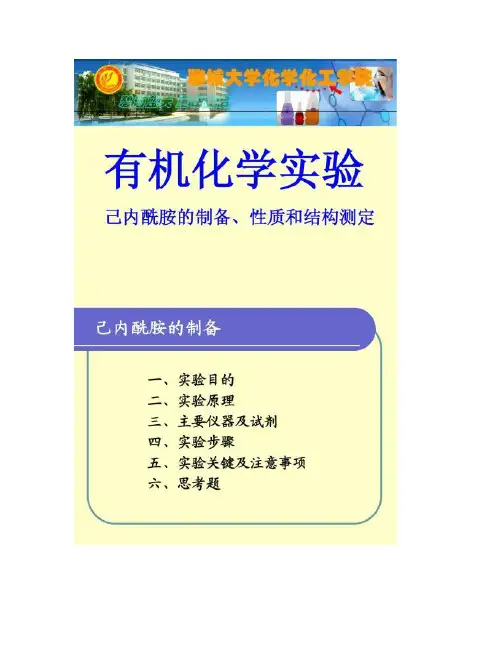 己内酰胺的制备,性质和结构测定.