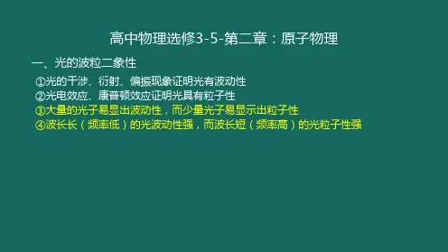 2023届高考物理一轮复习课件 原子物理