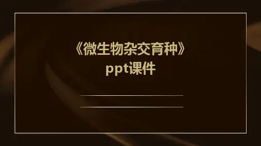 《微生物杂交育种》课件