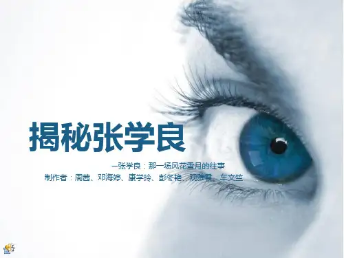 张学良近代史PPT