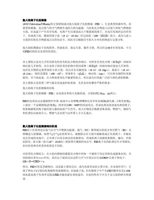 氢火焰离子检测器