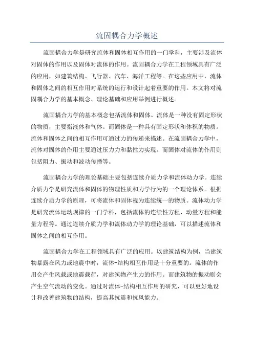 流固耦合力学概述