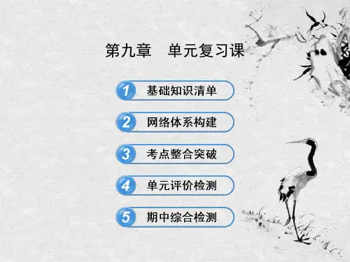 沪科版八年级物理第九章浮力单元复习