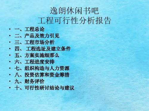 项目可行性分析报告ppt课件