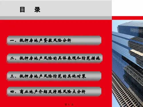 抵押房地产风险分析