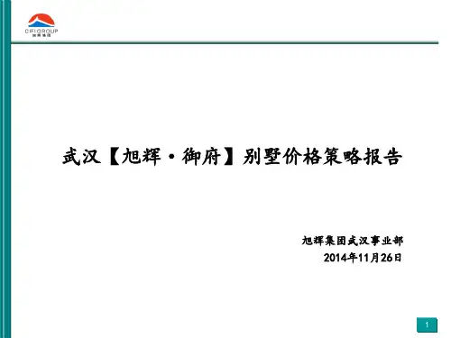 201411__武汉_旭辉御府_别墅定价报告