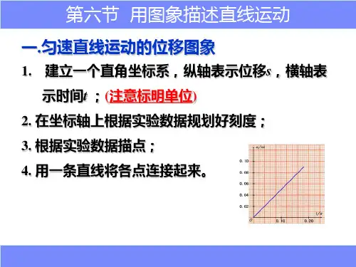 第六节用图像描述直线运动