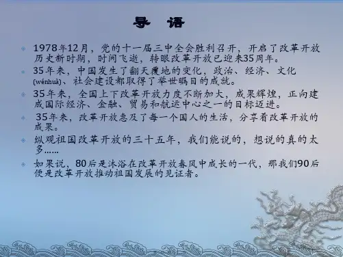 202X年我眼中的改革开放