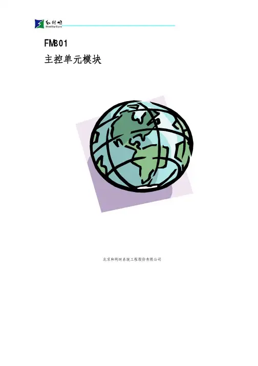 FM801 主控制器模块使用说明书 B