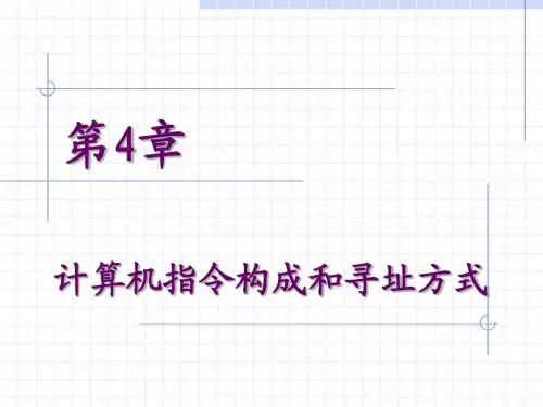 第4章_计算机指令构成和寻址方式