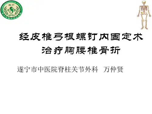 经皮椎弓根内固定.讲述