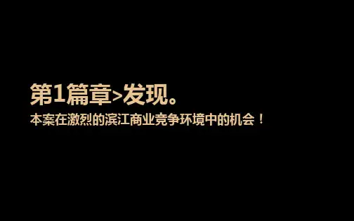 重庆滨江商业竞争分析课件