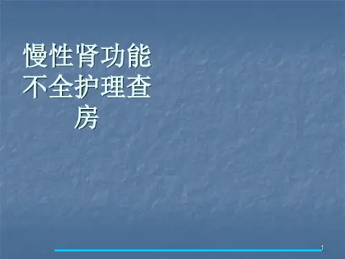 慢性肾功能不全护理查房ppt课件