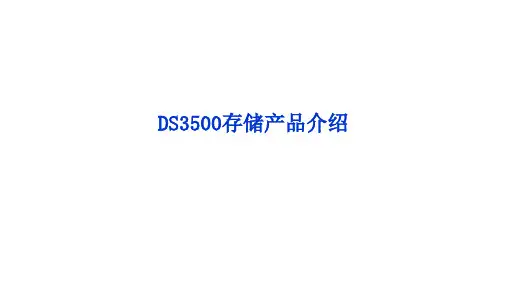 IBM_DS3500存储产品介绍