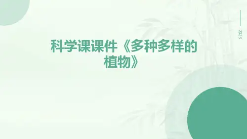 科学课课件《多种多样的植物》