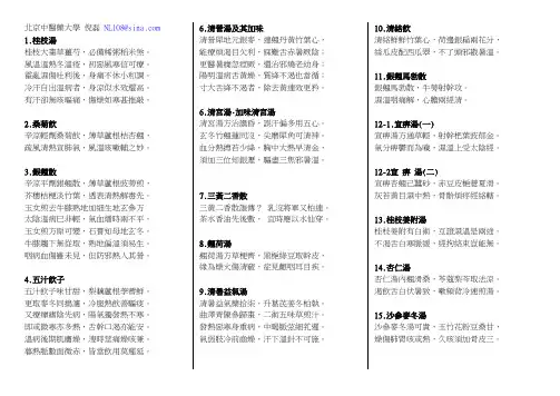温病条辨方歌