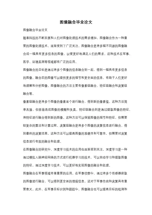 图像融合毕业论文