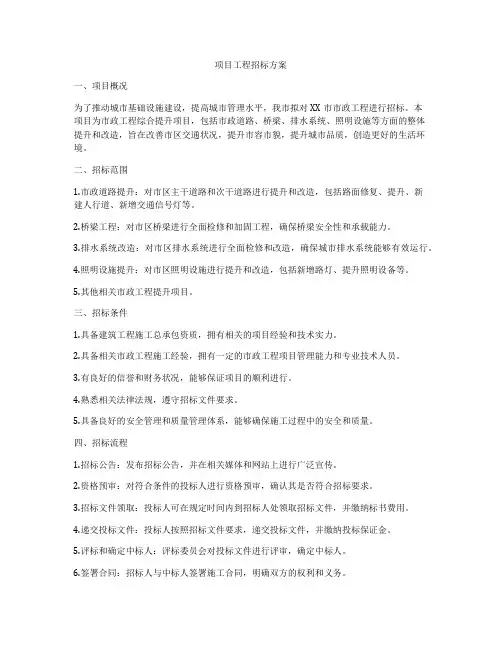 项目工程招标方案