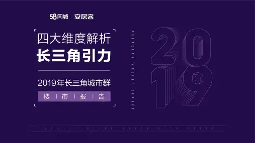 2019 长三角城市群楼市报告