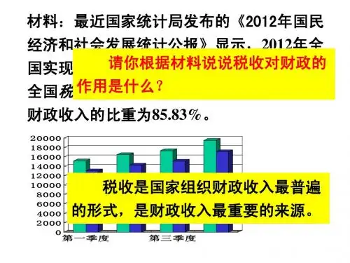 政治高一必修1第三单元收入与分配(8.2征税与纳税)人教课标版李良宾
