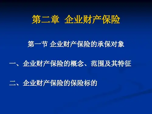 企业财产保险