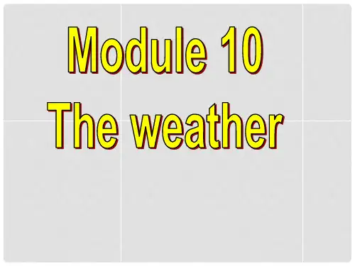 广东省佛山市中大附中三水实验中学八年级英语上册《Module 10 Unit 1 It might 