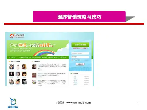 问媒体新浪微博营销策略与技巧