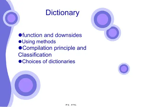 dictionary