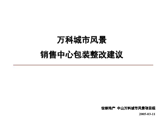 广州中山某地产城市风景销售中心包装整改建议