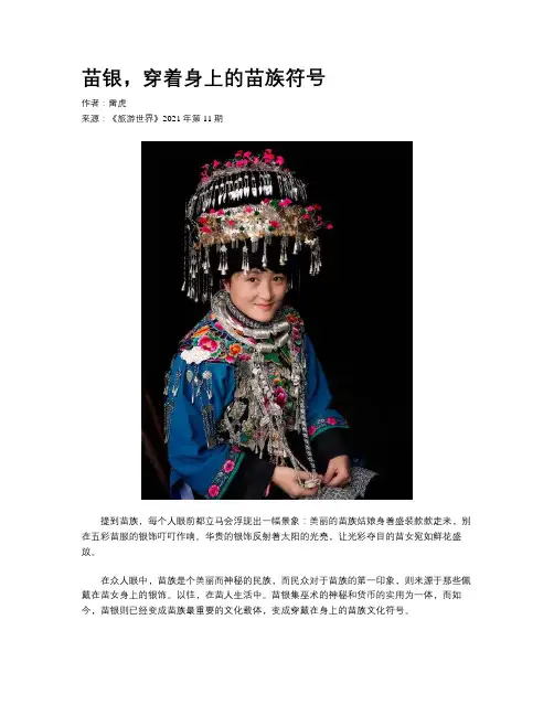 苗银，穿着身上的苗族符号