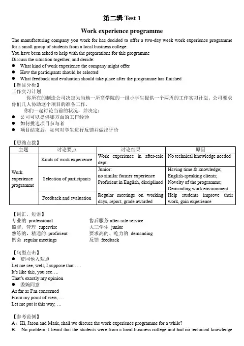 BEC中级第二辑真题口语Part 3 discussion解析