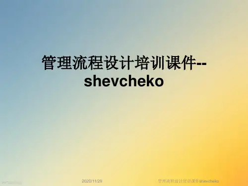 管理流程设计培训课件shevcheko