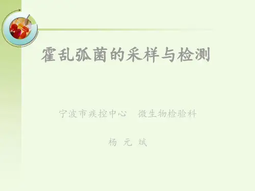 霍乱弧菌检测