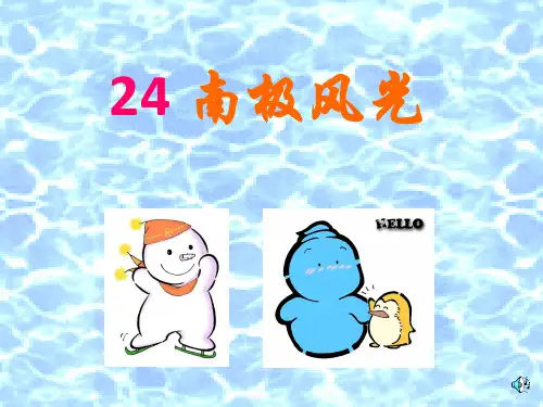 《南极风光》(沪教版三年级语文下册)PPT课件